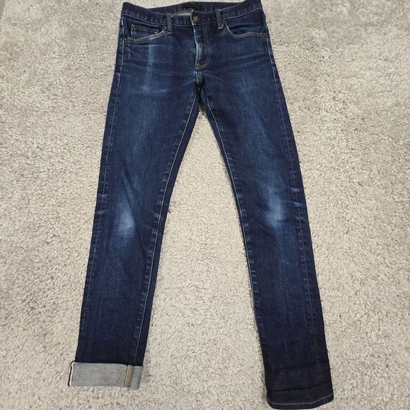 Uniqlo Jeans Mens 30x34 (Fits 29x32) Selvedge Kaihara Slim‎ Straight Low Rise - Picture 1 of 16